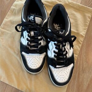 Bape Sta SK8 Black and White Men's Sneakers